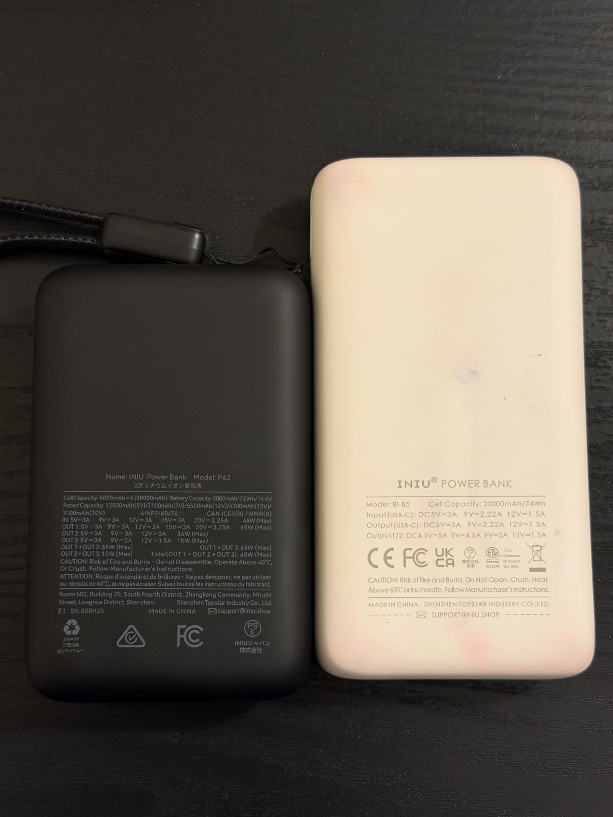 INIU 20000mAh Laptop Power Bank, Ultra Compact 65W PD Dual Fast Charging Portable Charger, TSA Approved Battery Pack with USB C Cable for Travel MacBook iPad Tablet Switch iPhone 17 16 Pro Samsung S25 customer photo 2