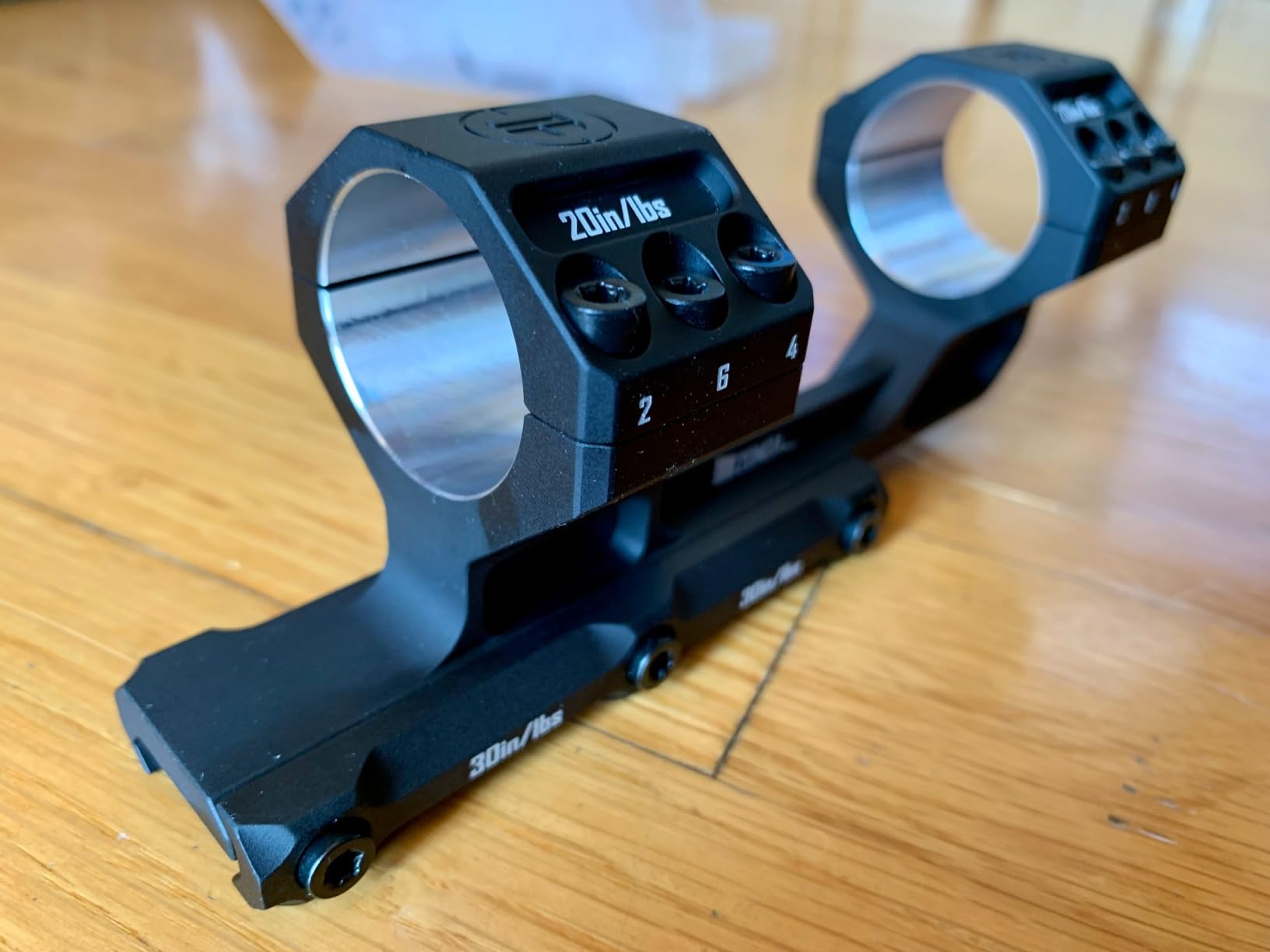 DISCOVERYOPT Heavy Duty Cantilever Scope Mount, One-Piece 20 MOA Picatinny Offset Dual Ring 30mm 34mm Scope Mount customer photo 1