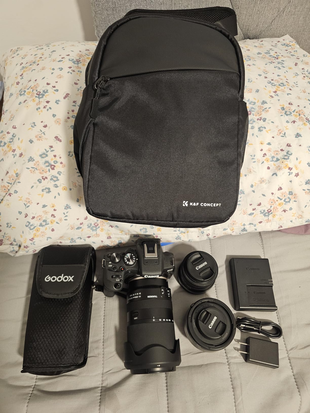 K&F CONCEPT Camera Sling Bag BS06 - Compact Photography Bag with Tripod Holder & Quick Access customer photo 2