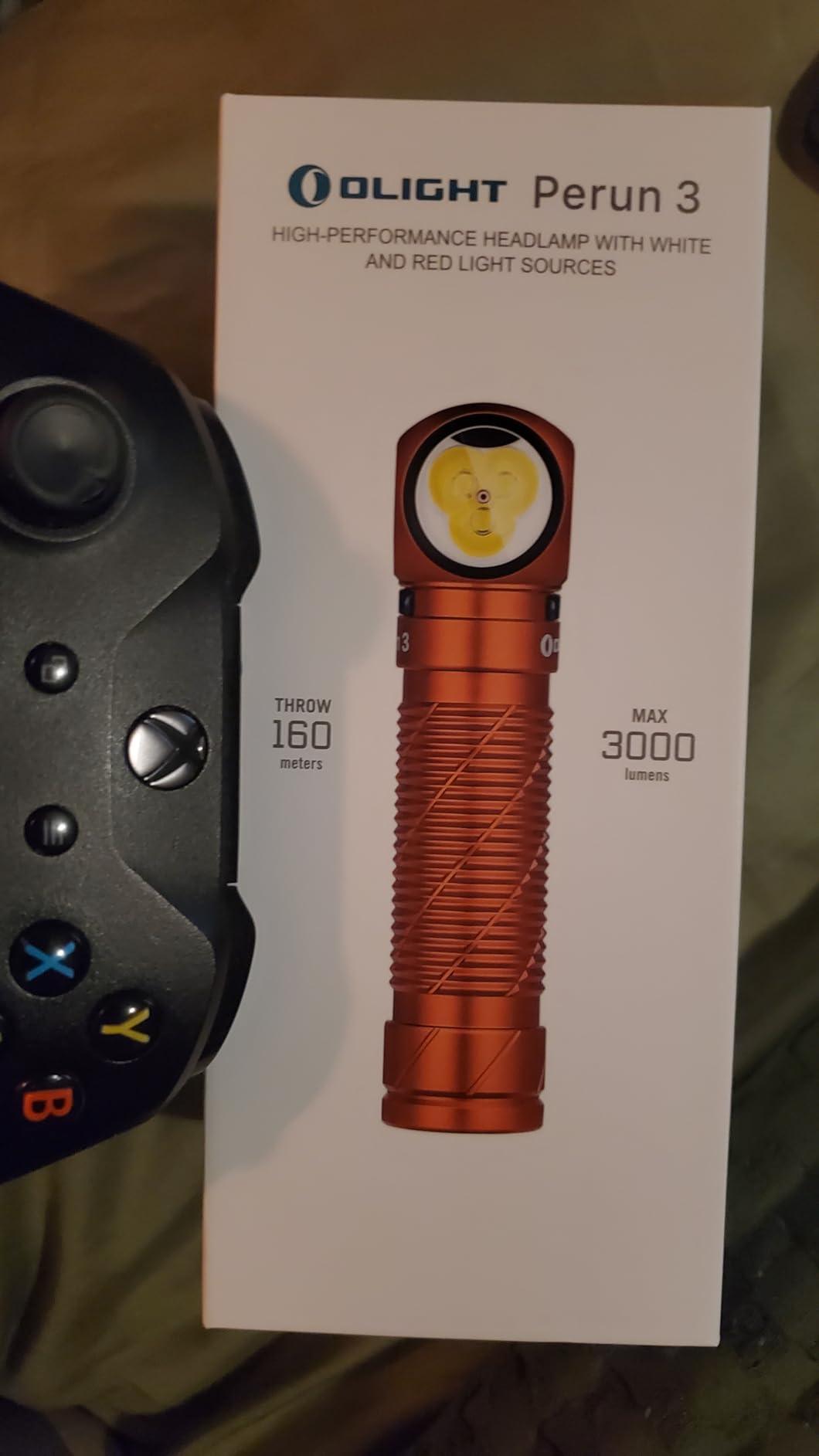 OLIGHT Perun 3 Headlamp Rechargeable, Red Light, Waterproof, Midnight Blue | 3000 Lumens, 160M Beam Distance, 2-in-1 Headlamp Flashlight, IP68, Magnetic Tailcap, Long Runtime for Camping, Hiking, Work customer photo 2