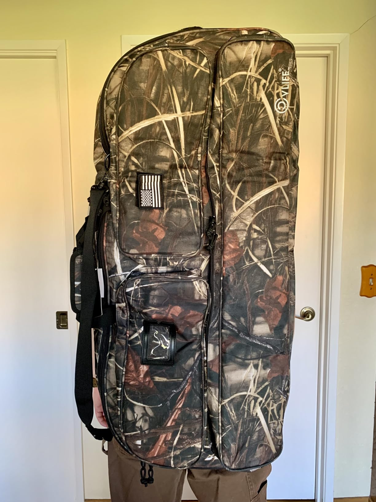 CVLIFE Soft Compound Bow Case, Archery Bag for Bow Gear Storage | Built With Thick Padding Compound Bow, Equipped With Backpack Straps, Shoulder Strap, Arrow Pocket, Camo Design For Outdoor customer photo 2