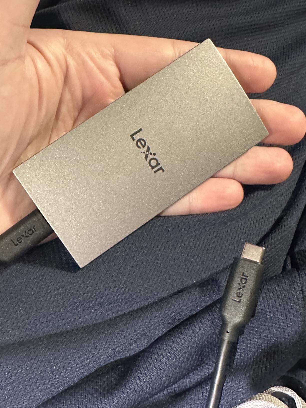 Lexar ES3 1TB External SSD, USB 3.2 Gen2 Portable SSD, PSSD Up to 1050MB/s Read, 1000MB/s Write, External Solid State Drive Compatible with iPhone 17 Series/Mac/PS5/XBOX/Laptop/PC, Silver customer photo 2