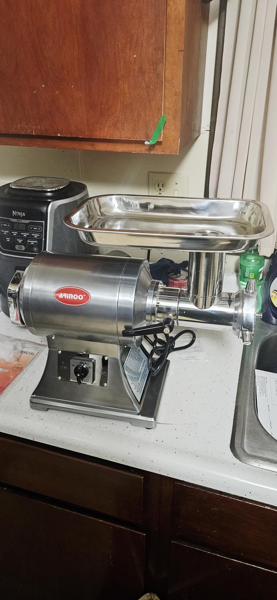 Commercial Meat Grinder #12C, 0.9HP Heavy Duty Stainless Steel Industrial Meat Mincer customer photo 1