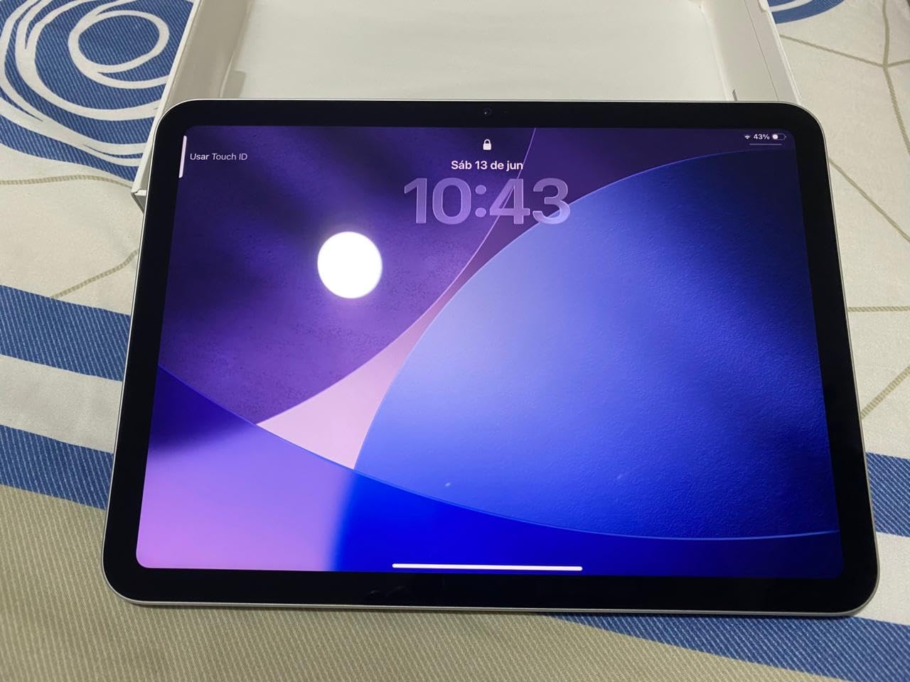 Apple iPad 11-inch: A16 chip, Liquid Retina Display, 128GB, Wi-Fi 6, 12MP Front/12MP Back Camera, Touch ID, All-Day Battery Life - Blue customer photo 1