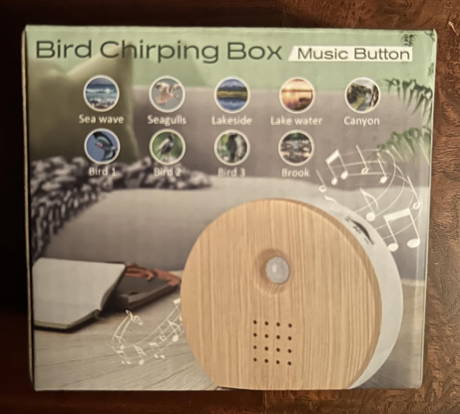 Singing Bird Box Original, White Noise Nature Sound Box with Motion Sensor Portable Birds Chirping with Timer, 9 Soothing Songs, Sound Therapy for Bathroom, Home, Baby, Adult, Travel Relaxing (0-90dB) customer photo 2