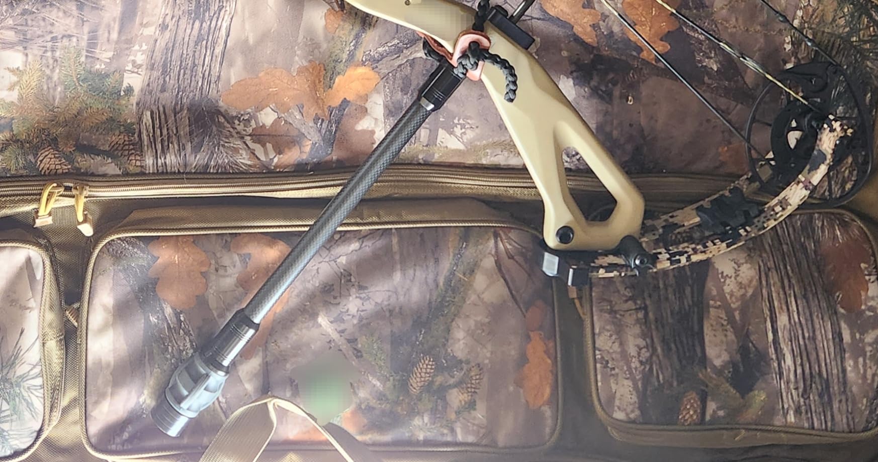 Archery Bow Stabilizer for Compound Bow, Carbon Fiber Bow Balance Bar, Damping System and Weights Kit, 6/8/10/12 in customer photo 1