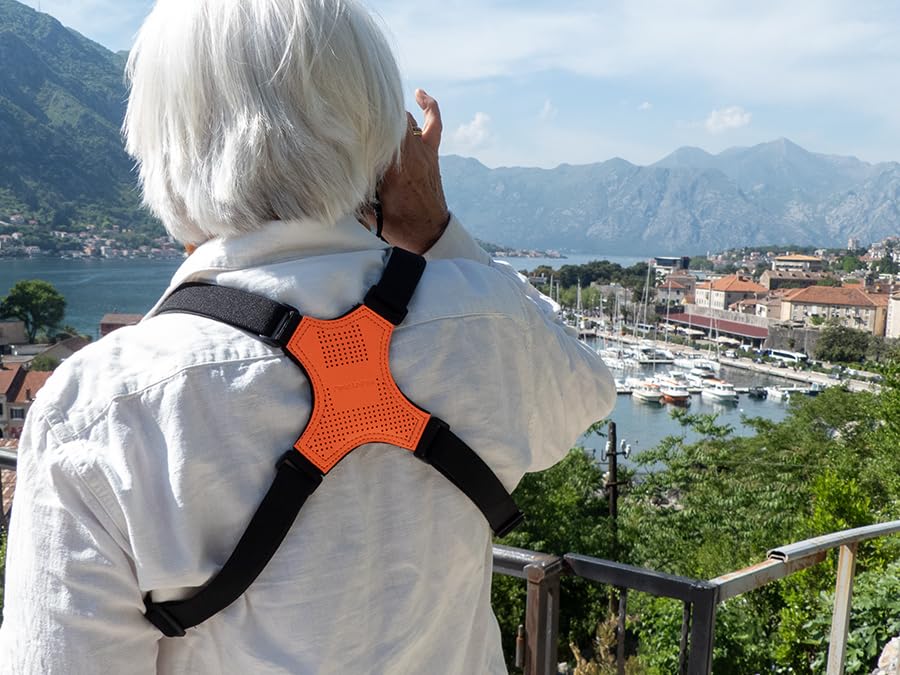 HUNTPAL Binocular Harness Strap, X-shaped Adjustable Bino Chest Strap with Quick Release Connectors customer photo 2