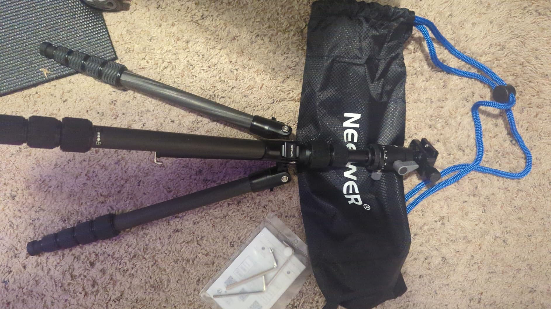 NEEWER Carbon Fiber Camera Tripod Monopod, 65