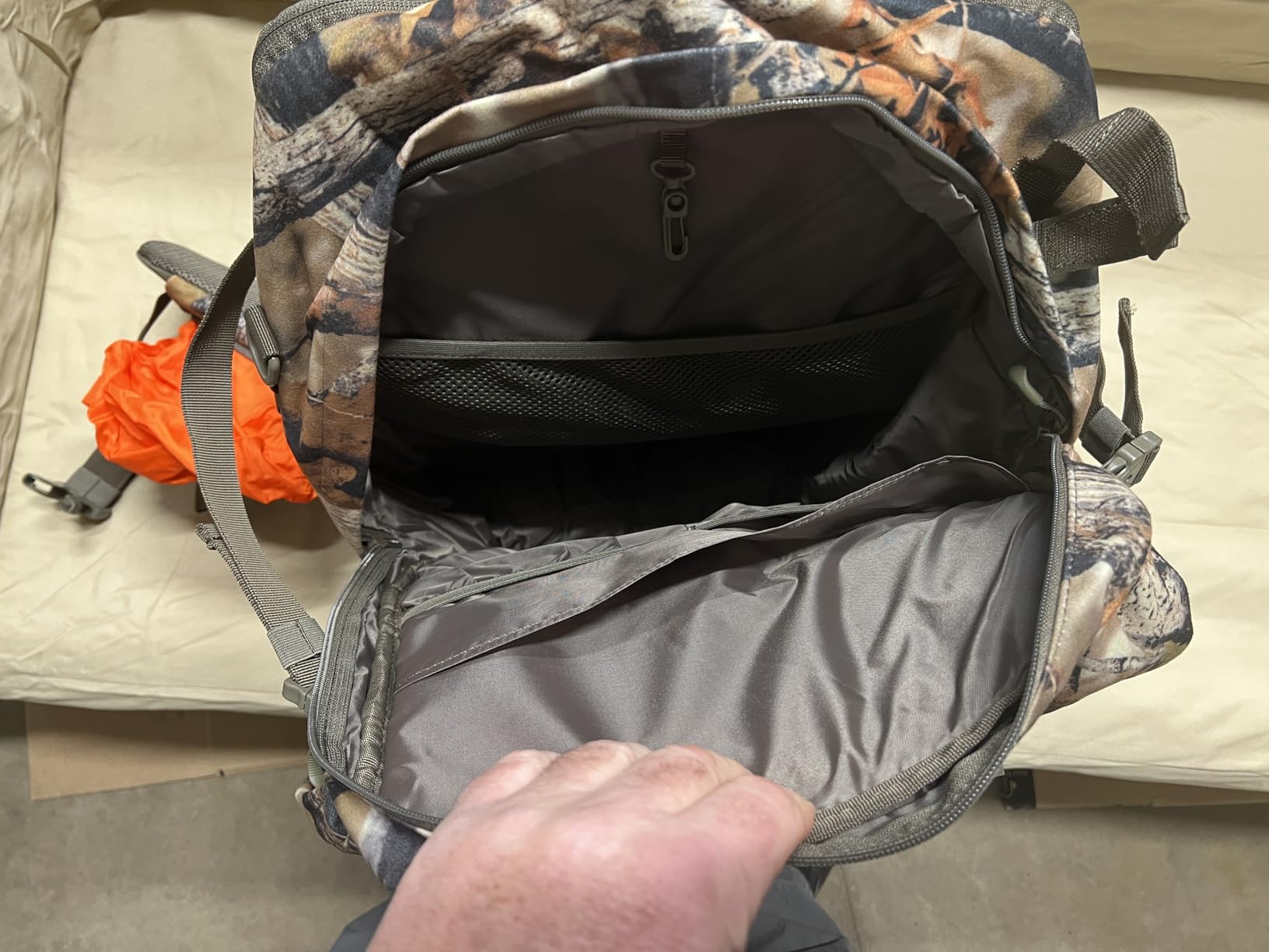 BLISSWILL Upgraded Hunting Backpack For men for Deer and Elk Hunting bag | Shooting Rest, Silent Fabric, Padded Weapon Compartment for Bow Rifle, Rain Cover, Waterproof, Versatile and roomy customer photo 2