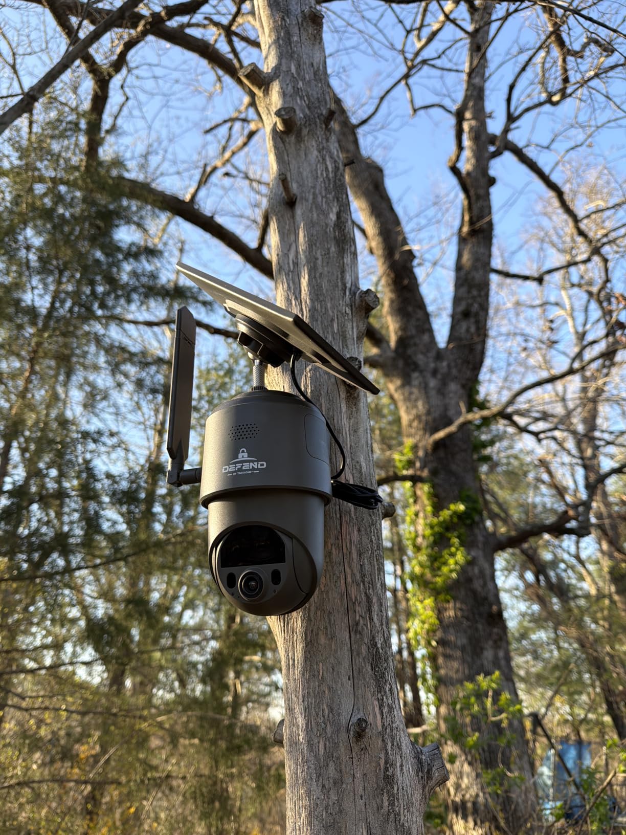 TACTACAM Defend 360 Cellular Security Camera, Solar Power, No WiFi | Rechargeable battery; 4K photo, 1080p video; 360° Pan/Tilt/Zoom; instant alerts; weatherproof; app control trail camera customer photo 2