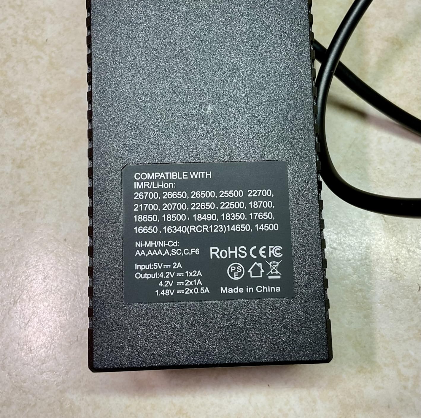 18650 Battery Charger for 3.7V/3.6V Li-ion Batteries 26650 18650 21700 14500 16340(RCR123), Ni-MH/Ni-Cd AA AAA C Batteries-Upgraded customer photo 1