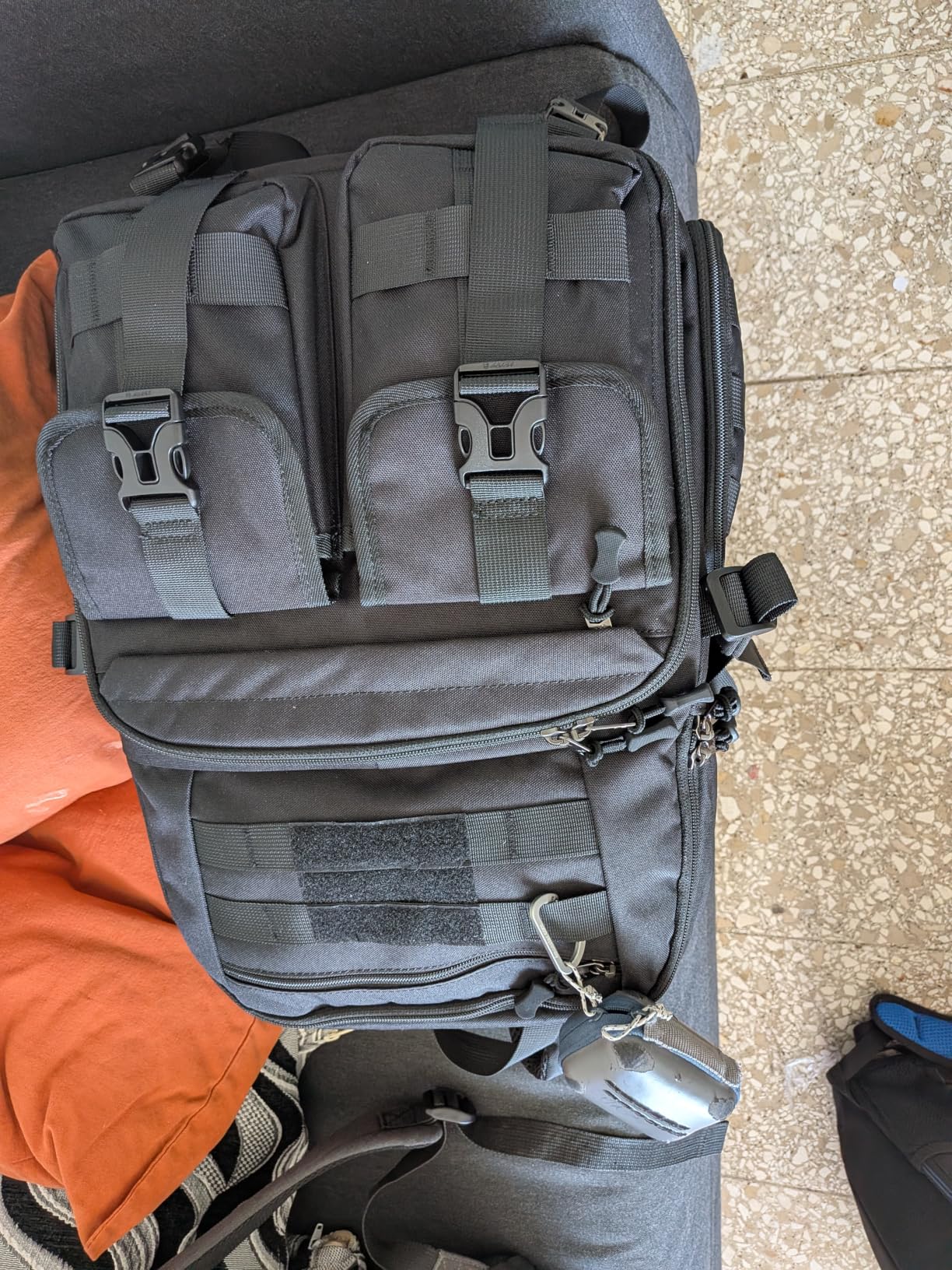 RAINSMORE Camera Backpack Waterproof Tactical Photography Backpack with Rain Cover and Tripod Holder customer photo 1