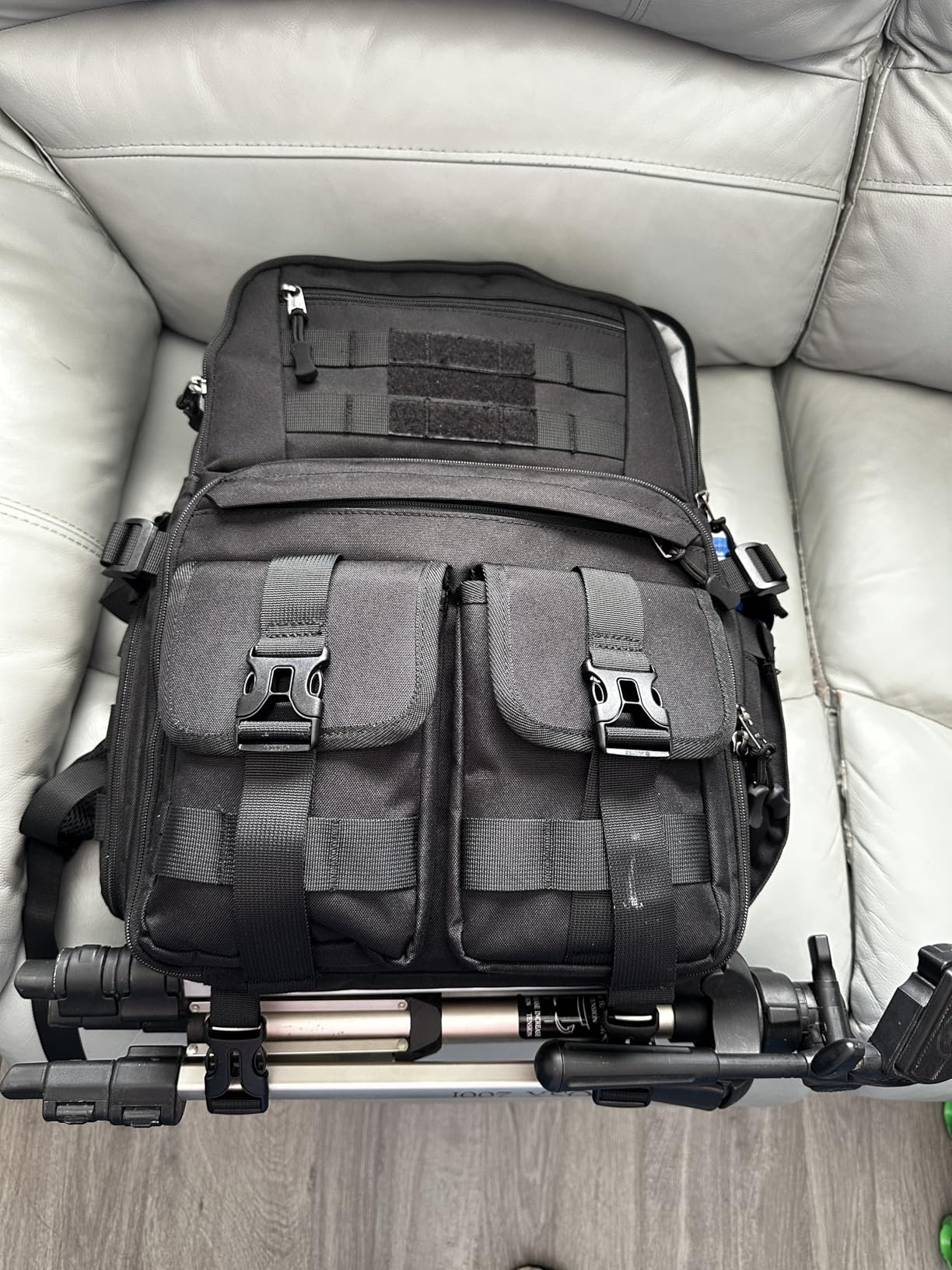 RAINSMORE Camera Backpack Waterproof Tactical Photography Backpack with Rain Cover and Tripod Holder customer photo 2