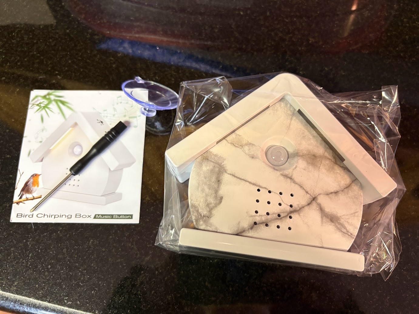 3 in 1 Singing Bird Box, Nature Sound Box with Motion Sensor, LED Lights, Timer, 12 Soothing Songs customer photo 1