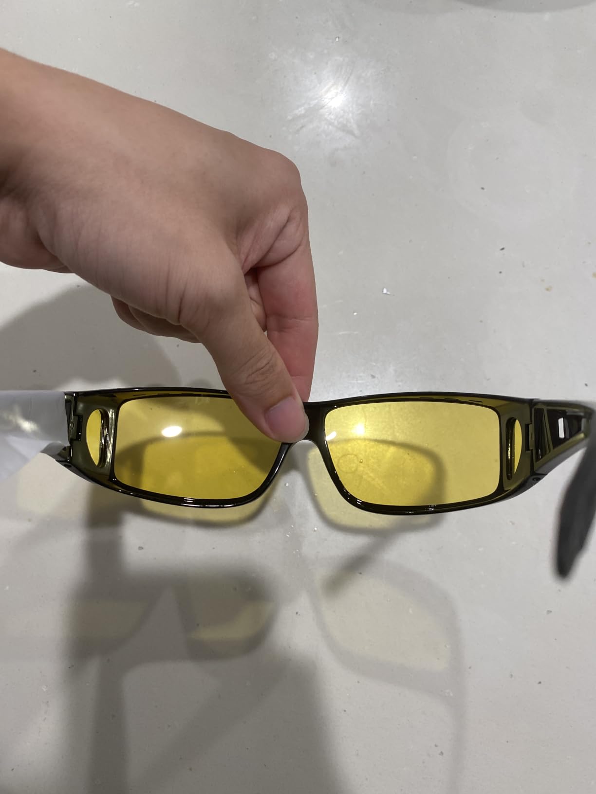 Night Vision Driving Glasses Men Women, HD Polarized Fit Over Glasses customer photo 1