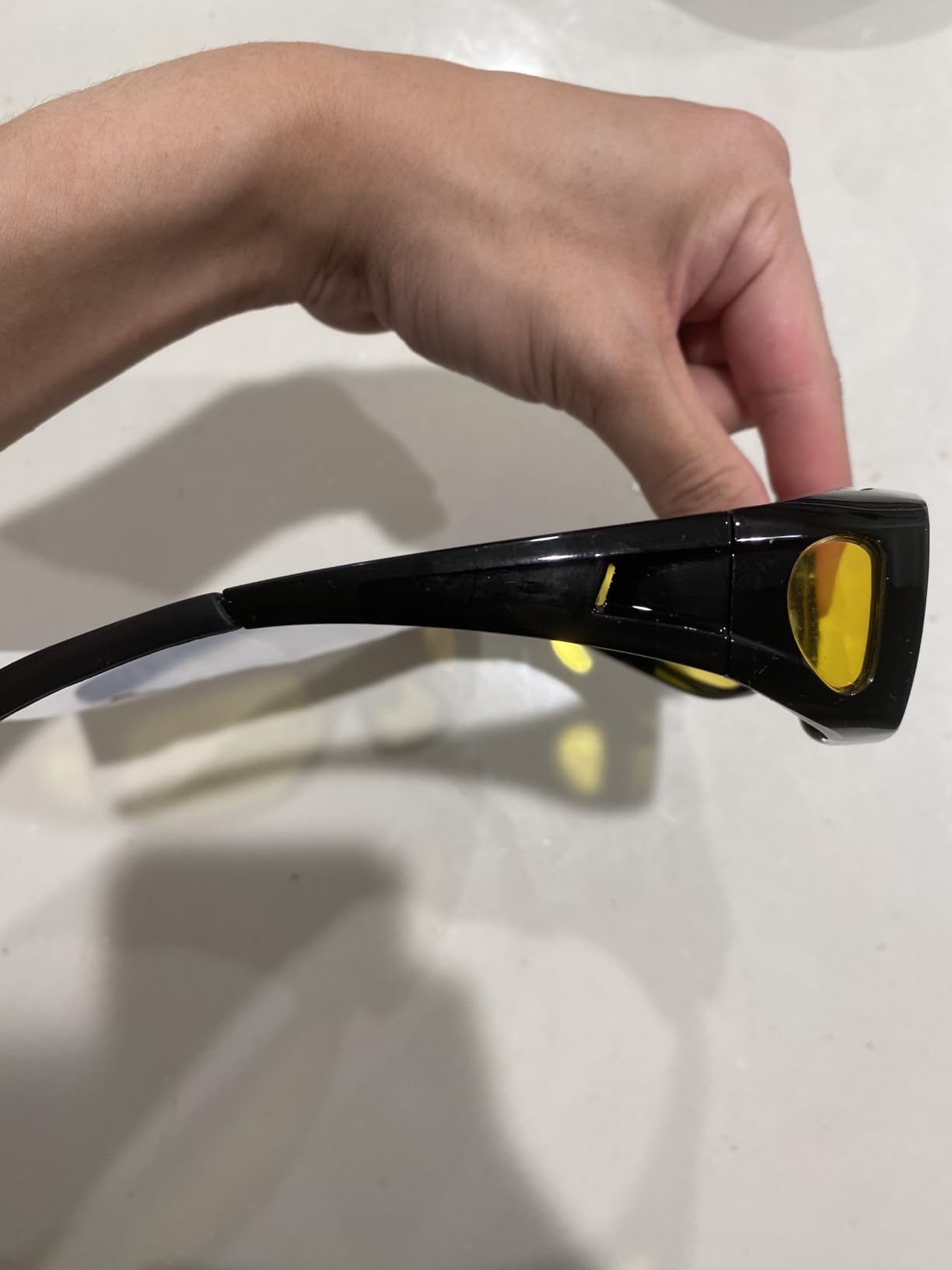 Night Vision Driving Glasses Men Women, HD Polarized Fit Over Glasses | Anti Glare Night Vision Glasses For Driving To Reduce Harsh Headlight Reflection And Boost Contrast In Fog Or Rain. customer photo 2