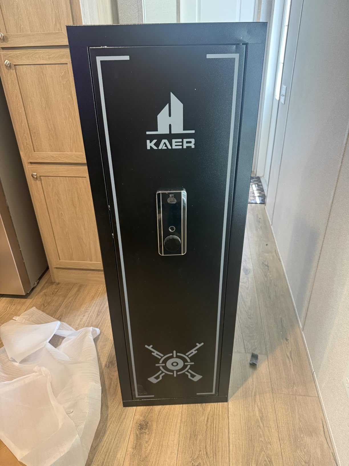 KAER Biometric Gun Safe Rifle, Gun Safes for Rifles and Pistols Holds 14-15 Firearms with Adjustable Racks & Pistol Storage, Fingerprint Keypad Lock Gun Cabinet for Home & Hunting for Enthusiasts customer photo 2