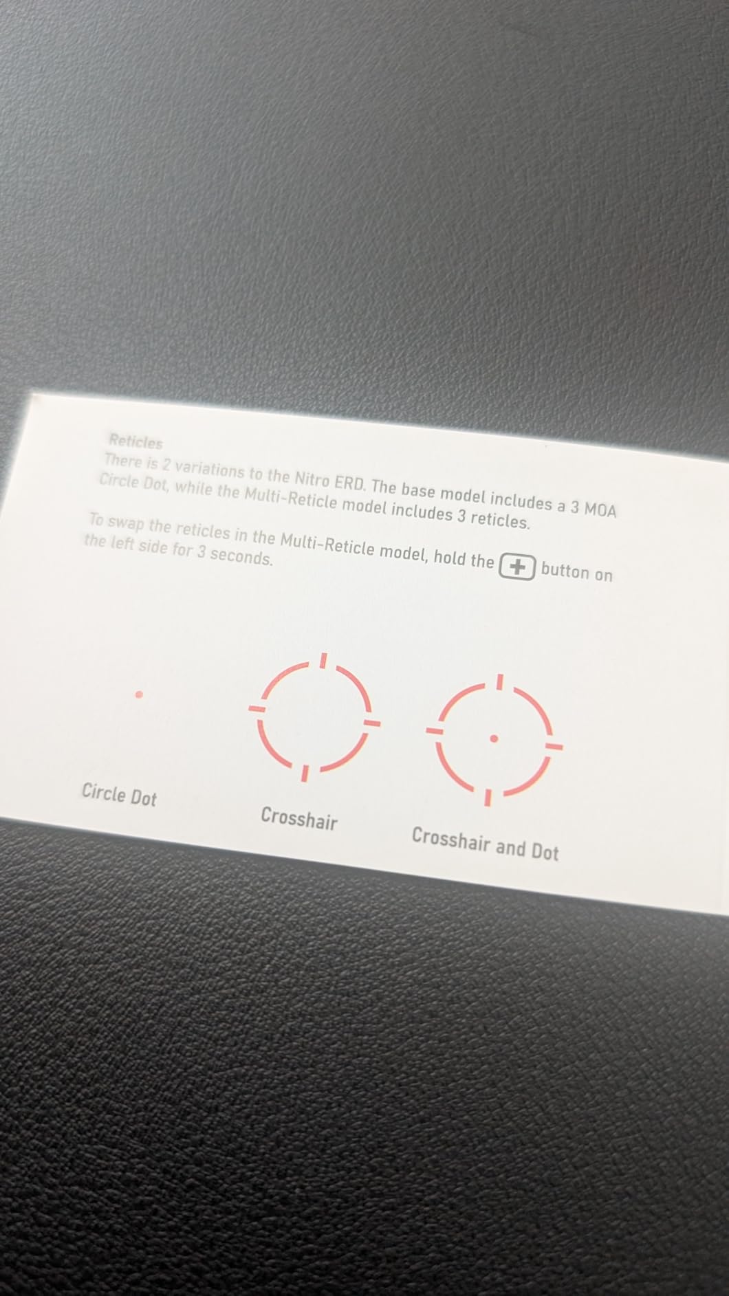 Monstrum Nitro ERD | Enclosed Pistol Red Dot with 3 MOA Dot, Shake Awake, and Screw Kit | RMSc Footprint customer photo 1