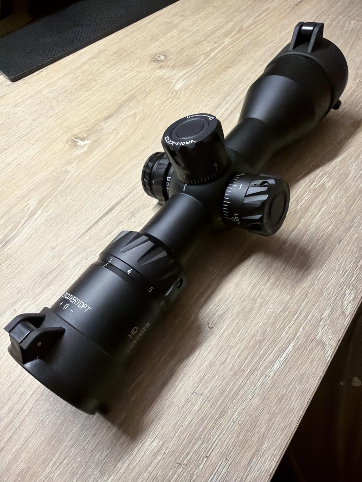DISCOVERYOPT HD 3-12x44 FFP Rifle Scope, First Focal Plane MPVO with Red Illuminated Reticle, Side Parallax, Locking Turrets, 30mm Tube for Hunting, Waterproof, Fogproof, Shockproof customer photo 2