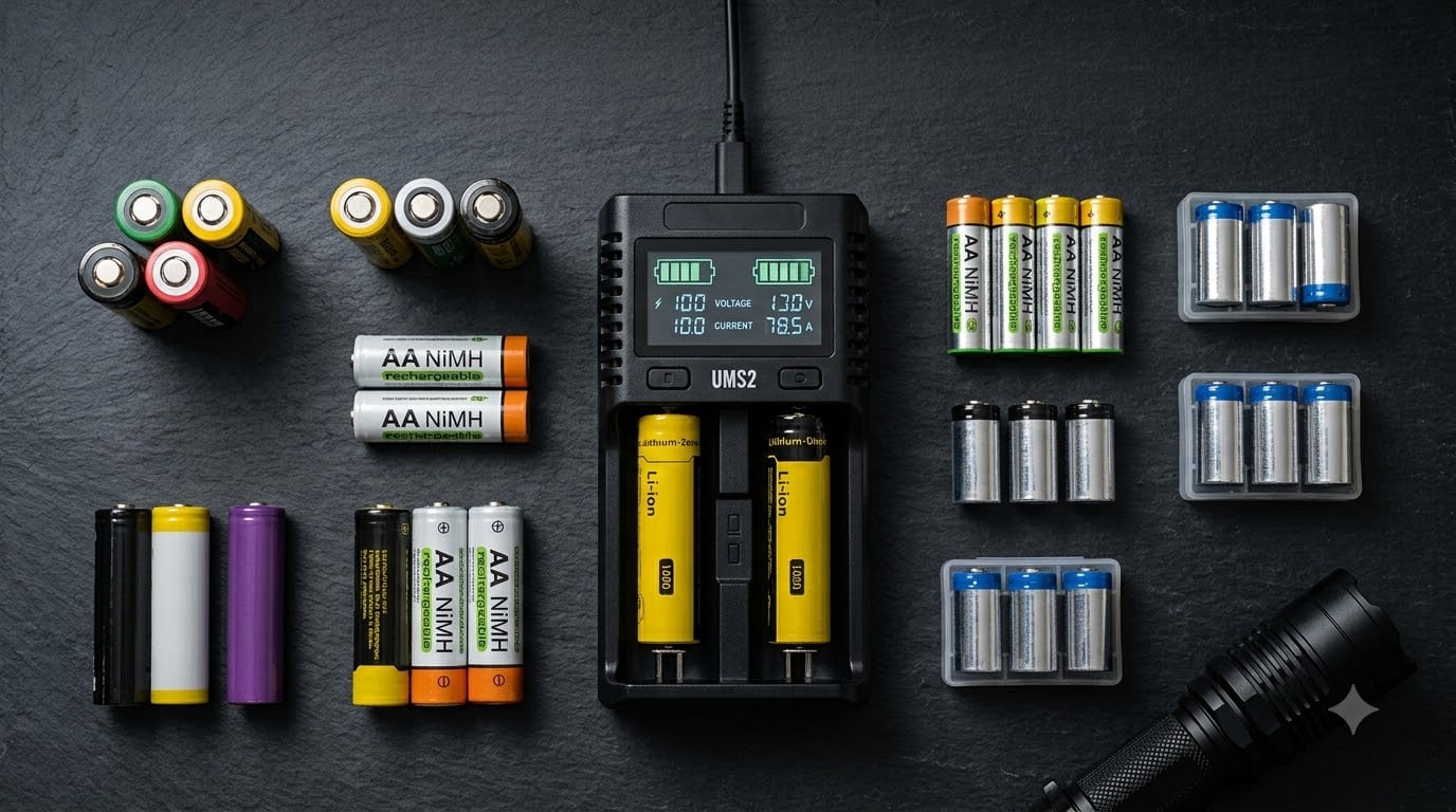 Best Flashlight Batteries and Chargers