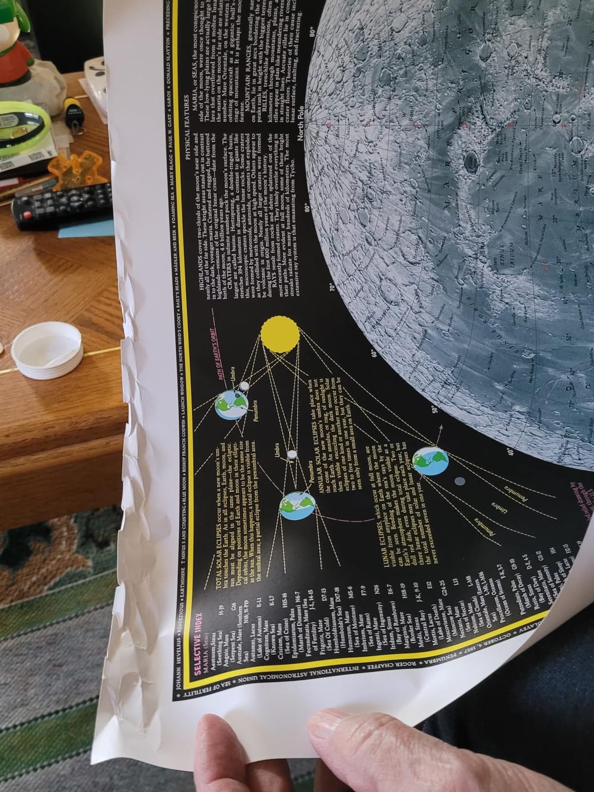 National Geographic Moon Wall Map - Laminated (42.5 x 28.5 in) customer photo 1