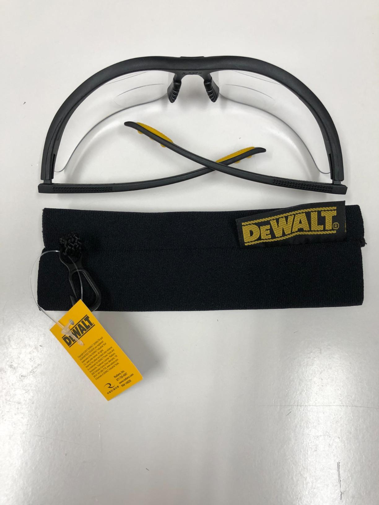 DEWALT DPG59 Reinforcer Rx-Bifocal High Performance Protective Eyeware with Rubber Temples and Protective Eyeglass Sleeve - Clear Lens, 2.0 Diopter customer photo 1