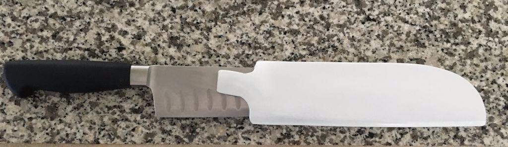 Mercer Culinary M20707 Genesis 7-Inch Santoku Knife,Black customer photo 2