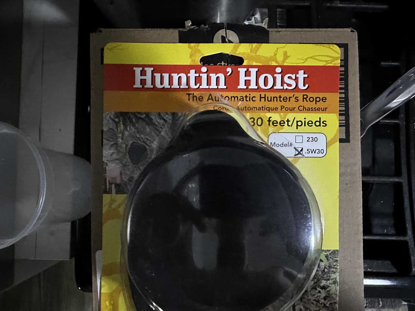 Doyle’s Deer Gear Huntin Hoist | Retractable Bow Hoist for Deer Hunting | Ascending Accessory for Saddle hunting and Elevated Tree Stands and Deer Blinds | 30 Feet of Retracting Braided Rope customer photo 1