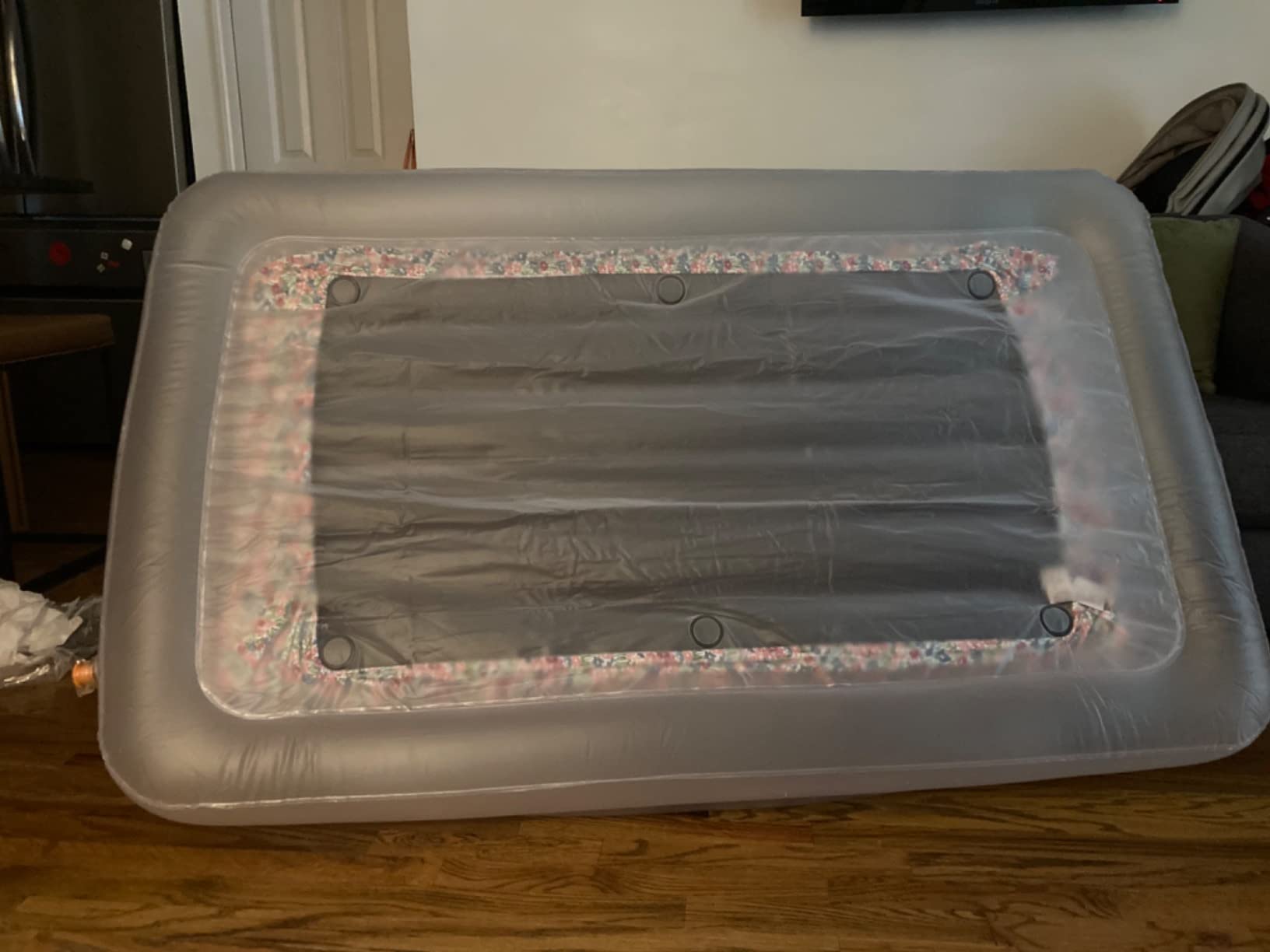 The Shrunks Inflatable Toddler Travel Bed with Safety Bumpers | Portable Toddler Bed for Kids | Toddler Air Mattress | Air Mattress with Bed Rails customer photo 2
