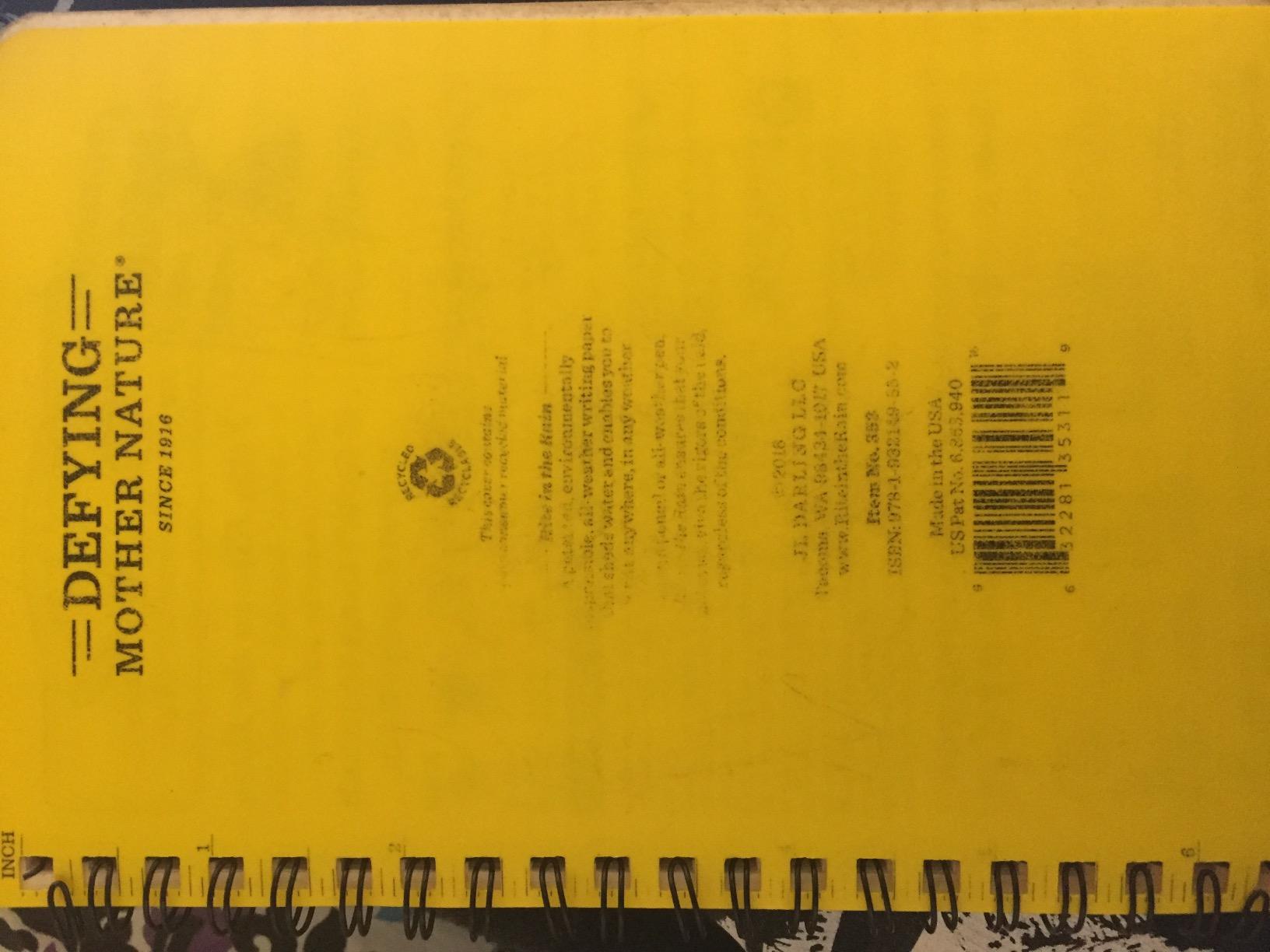 Rite in the Rain All-Weather Side-Spiral Notebook, 4 5/8