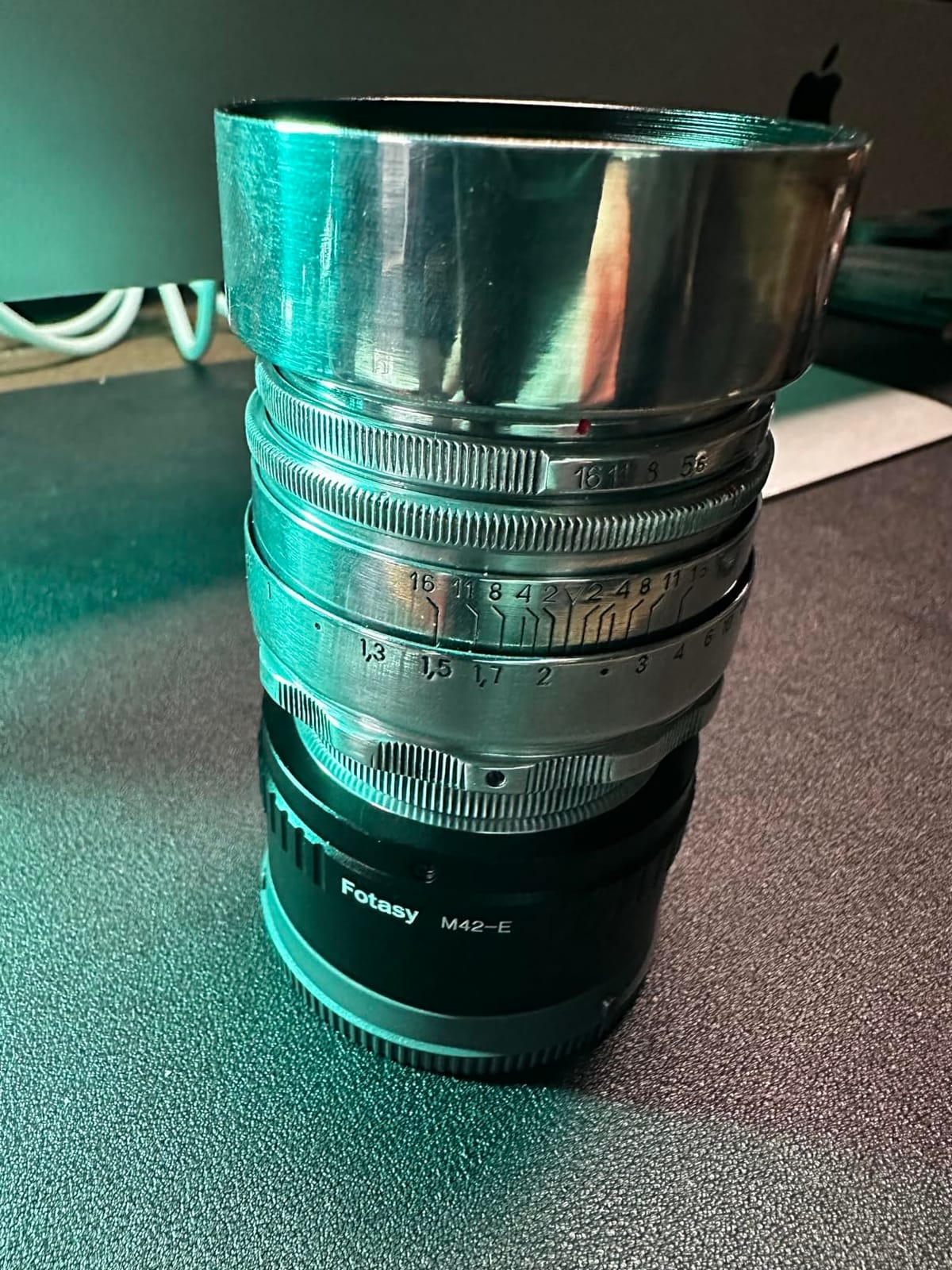 Fotasy Copper Adjustable M42 Lens to E Mount Adapter, 42mm Screw Mount to E Mount customer photo 2