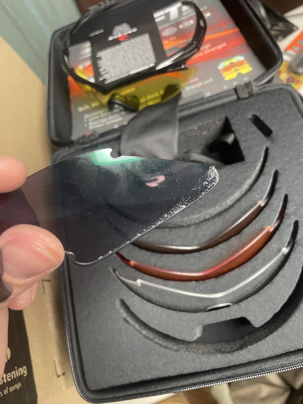Radians Shift Interchange Shooting Glasses, 5 Lenses, Black Frame customer photo 1
