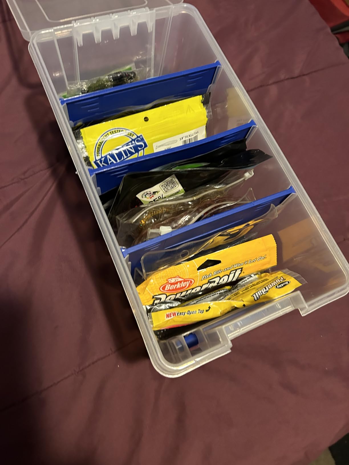 Flambeau Outdoors Super Half Satchel Soft Bait Organizer, Zerust, Clear customer photo 1