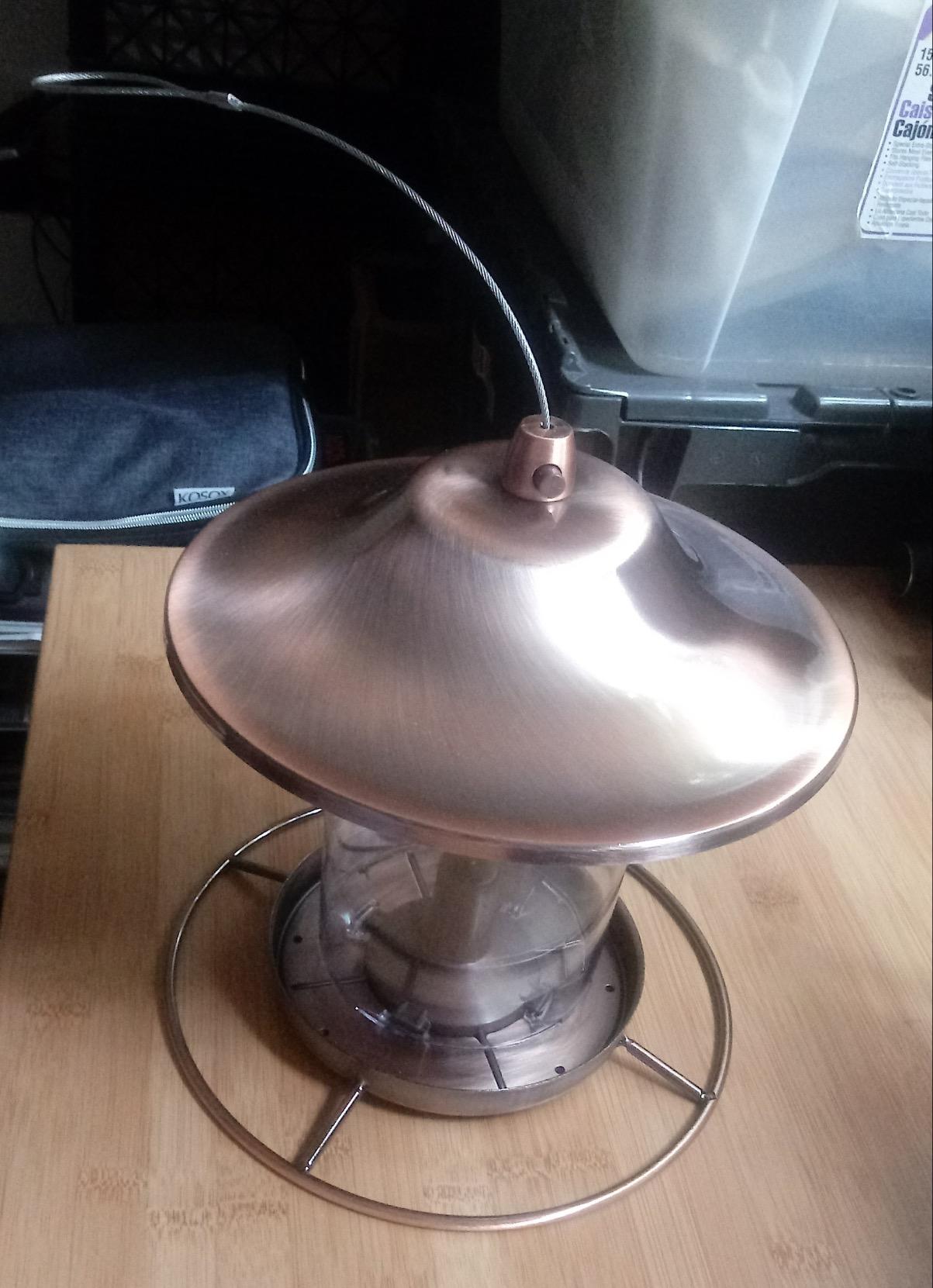 Perky-Pet 517282 Copper Panorama Bird Feeder 312C, 1 Tier customer photo 2