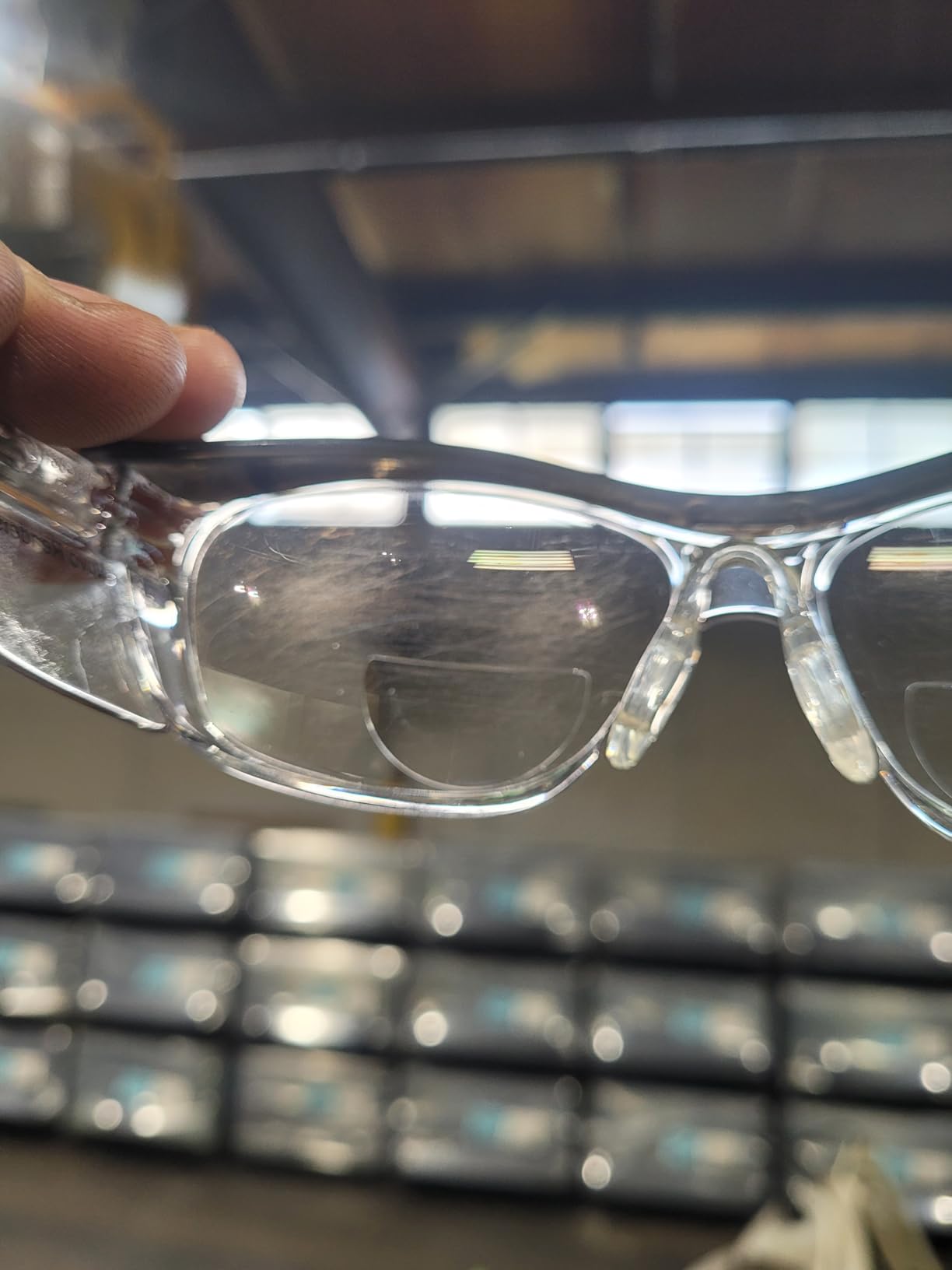 3M Safety Glasses, Nuvo Readers, +2.5, Clear Lens, Gray Frame | ANSI Z87, Soft Nose Bridge, Side Shields, Protective Eyewear customer photo 1