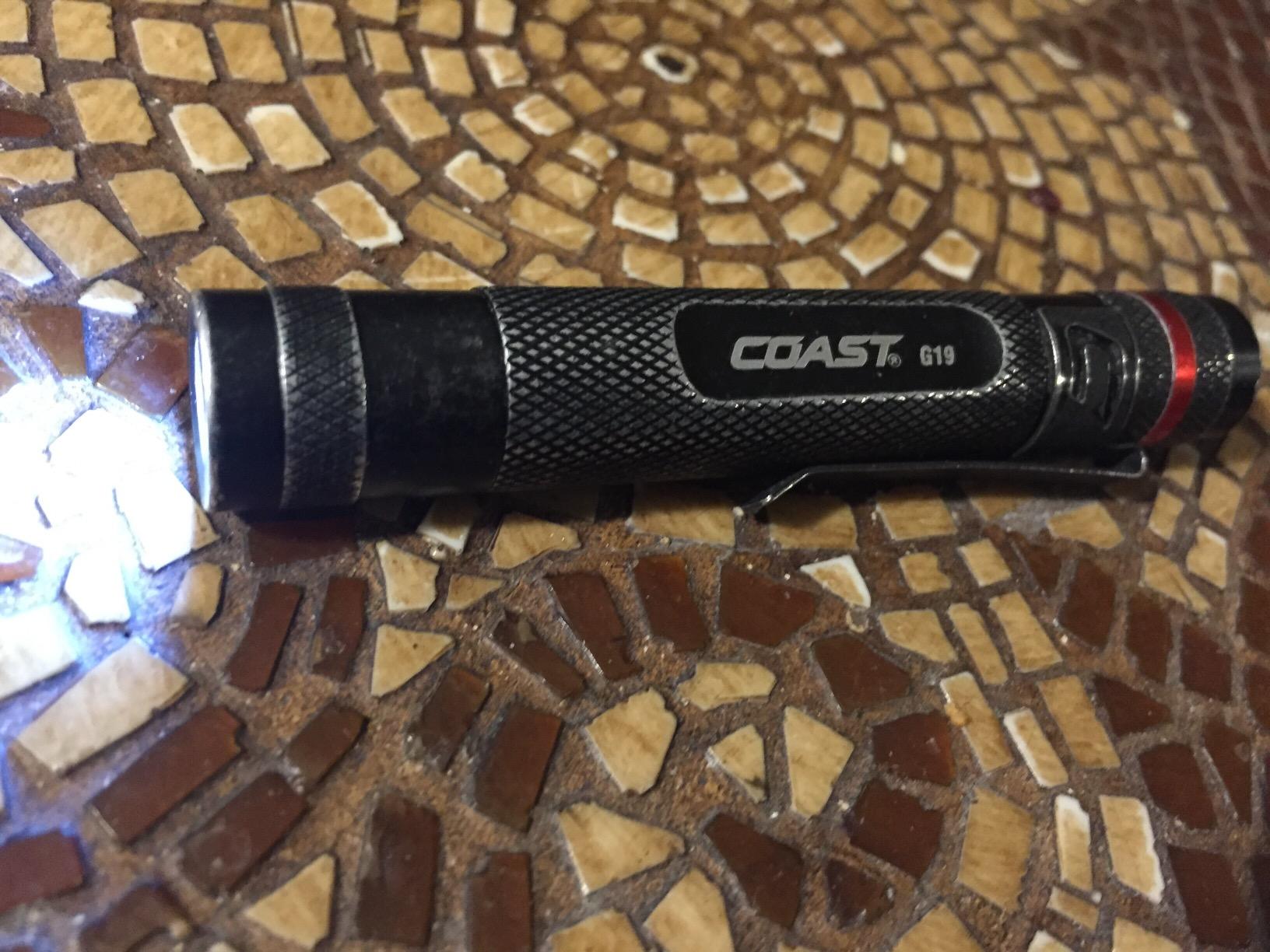 Coast® G19 54 Lumen Inspection Beam LED Penlight with Adjustable Pocket Clip and Consistent Edge-to-Edge Brightness, Black customer photo 2