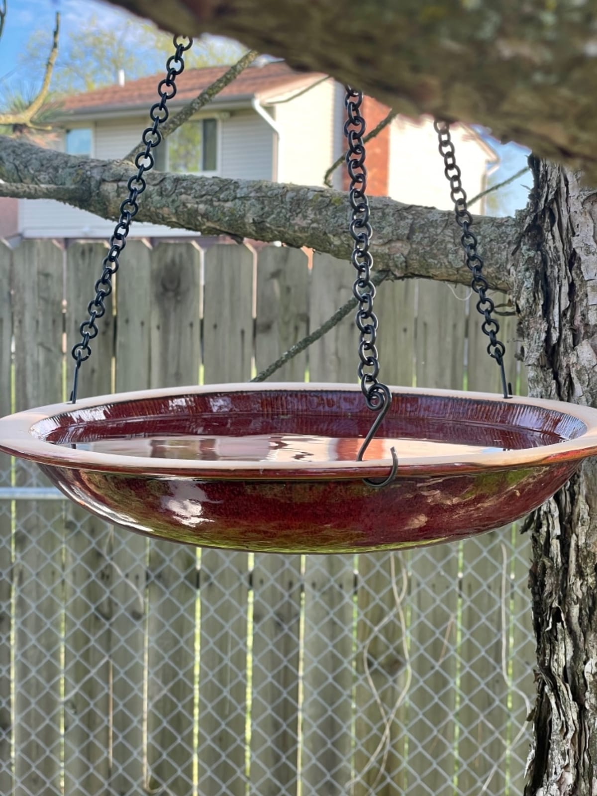 BYER OF MAINE Circles Hanging Bird Bath, 14