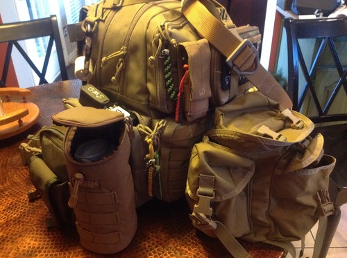 G.P.S. Tactical Range Backpack | Tan | 3 Handguns Capacity | Molle Webbing | Durable Waterproof Stain-Resistant Shooting Tactical Gear customer photo 2