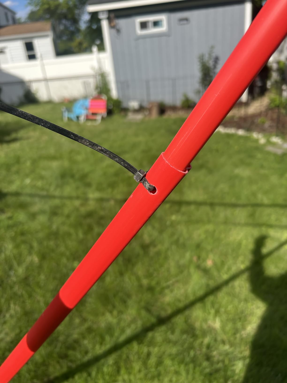 Zume Games Portable Badminton Set with Freestanding Base - Sets Up on Any Surface in Seconds - No Tools or Stakes Required customer photo 1