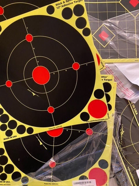 Splatterburst Targets - 12 x18 inch - Silhouette Splatter Target - Easily See Your Shots Burst Bright Fluorescent Yellow Upon Impact - Made in USA customer photo 1