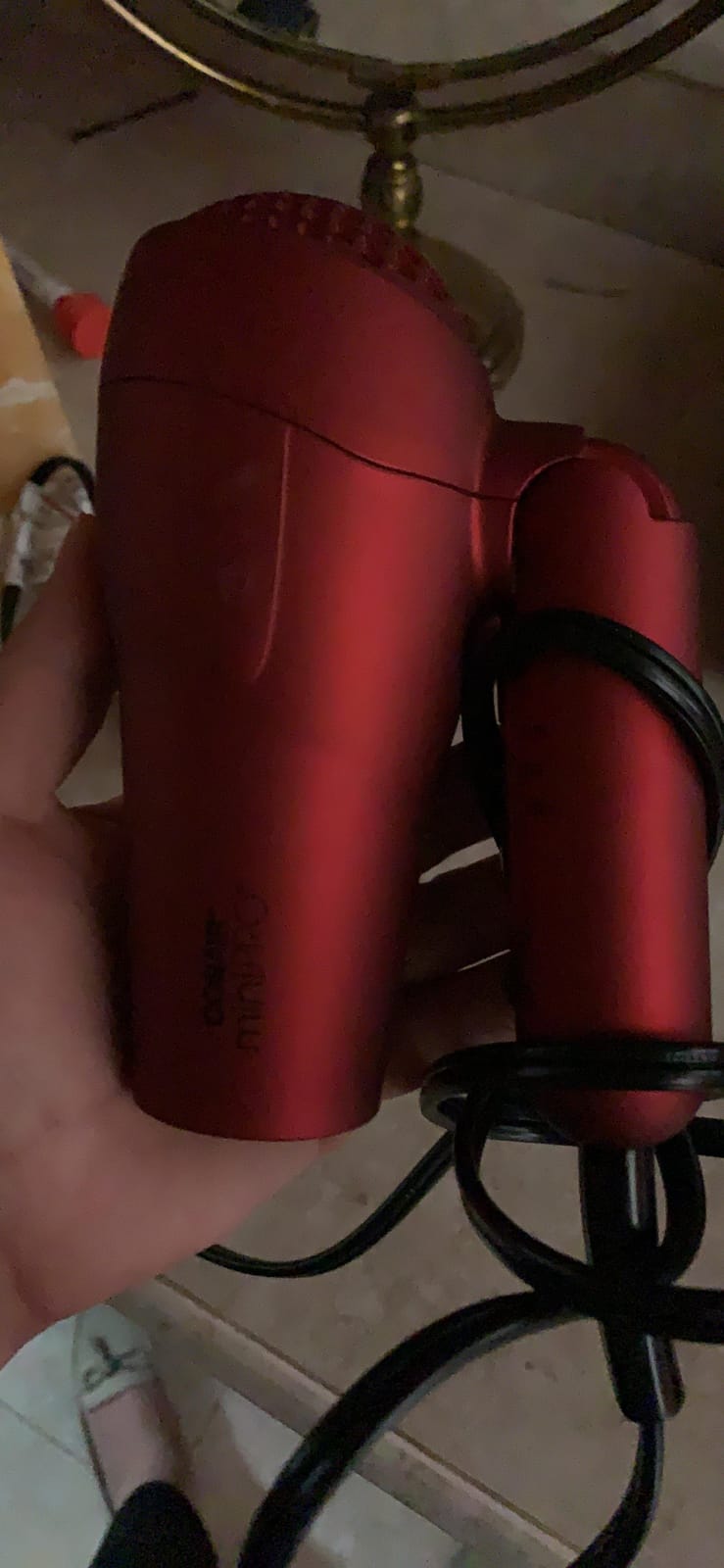 Conair Hair Dryer, Mini Pro, Travel, Folding Handle, Red customer photo 1