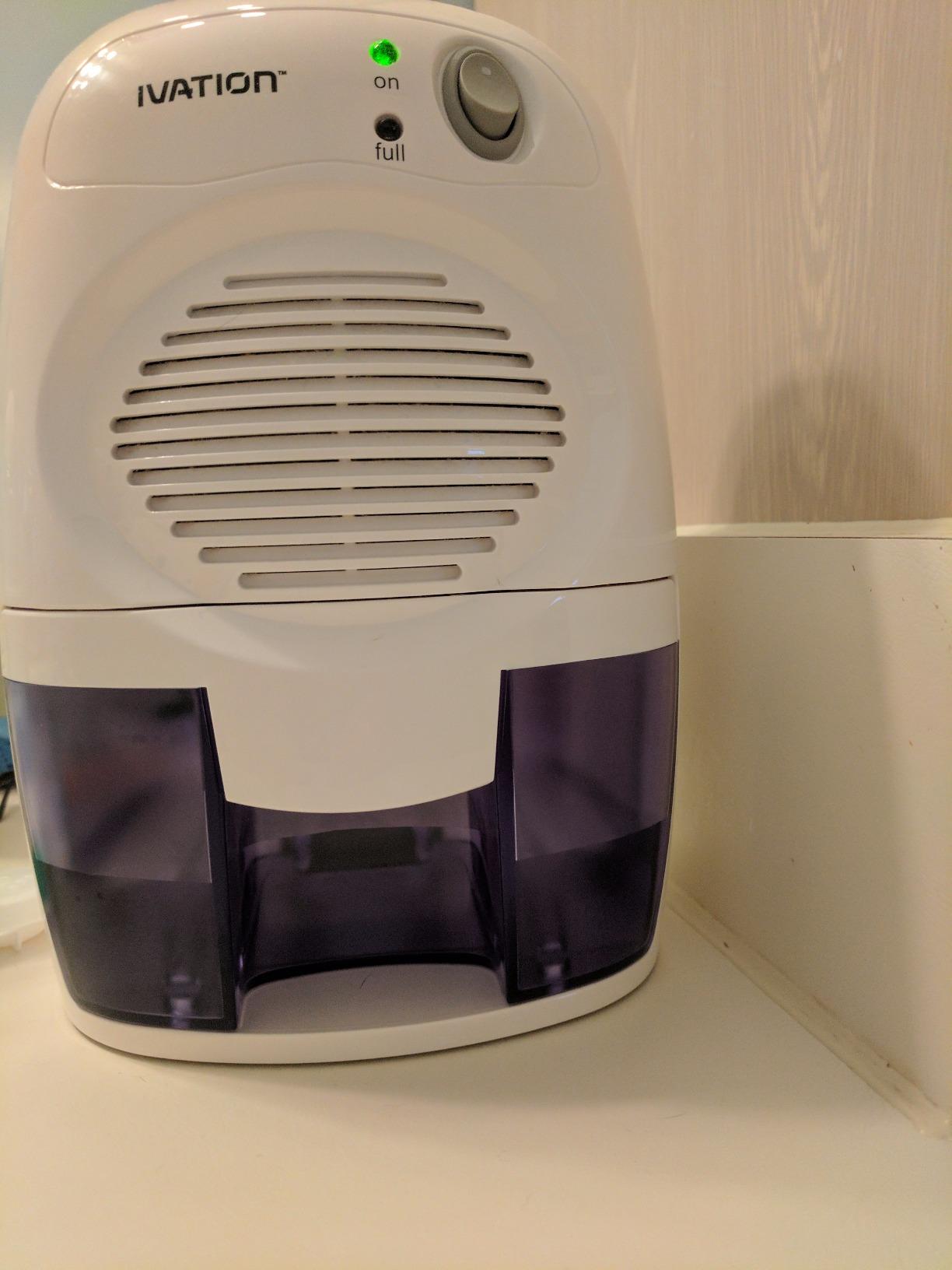 Ivation IVADM10 Powerful Small-Size Thermo-Electric Dehumidifier - for Smaller Room, Cupboard, Basement, Attic, Stored Boat, RV, Antique Car,White customer photo 2