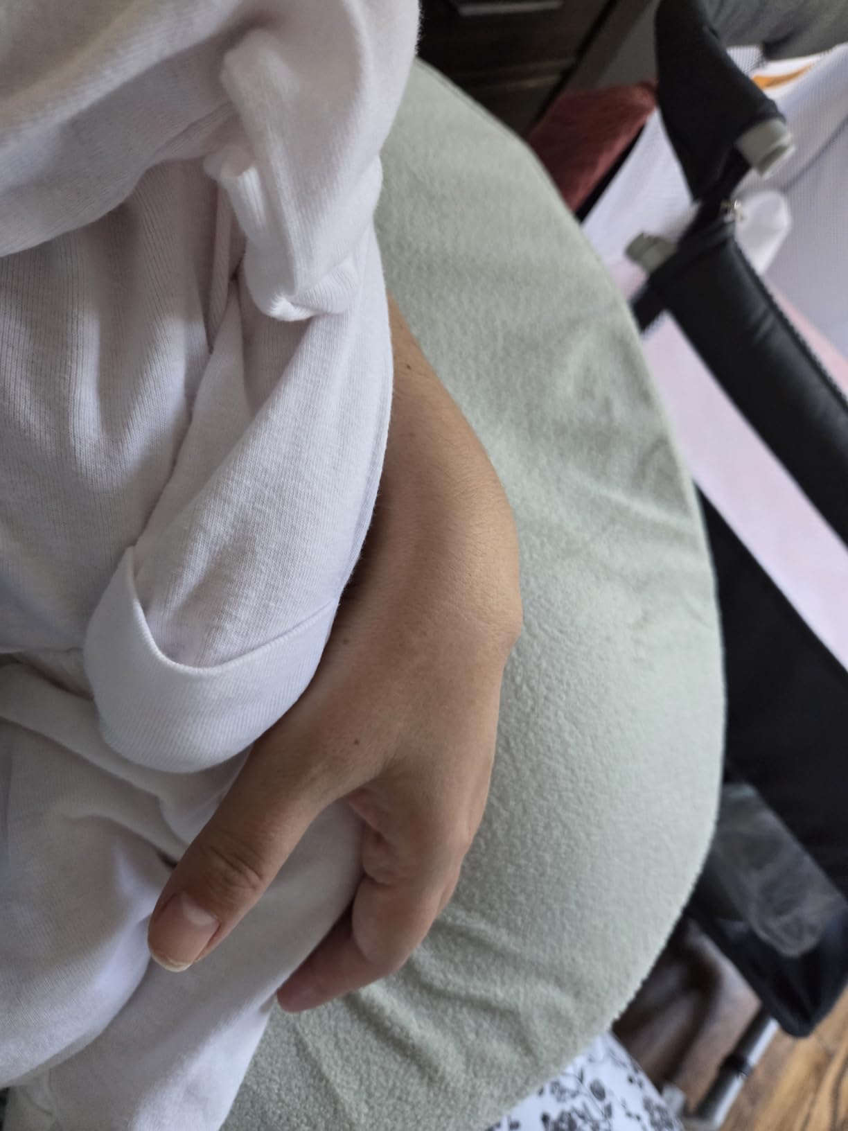 My Brest Friend Nursing Pillow - Deluxe - Enhanced Comfort w/ Slipcover - Ergonomic Breastfeeding Pillow For Ultimate Support For Mom & Baby - Adjustable Pillow W/ Handy Side Pocket, Evening Grey customer photo 1