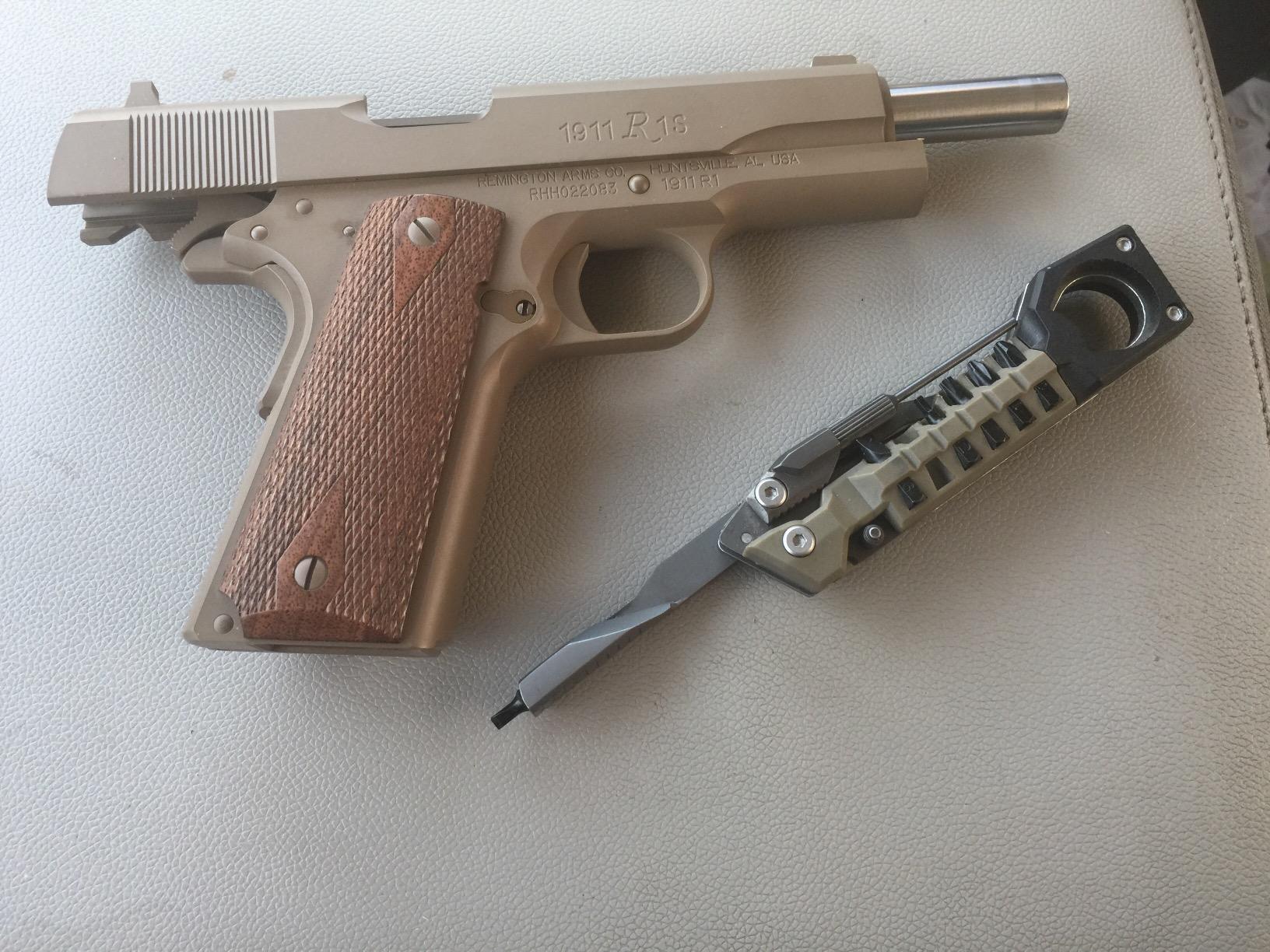 Real Avid Pistol Tool for Gun Maintenance | 19 in 1 Pistol Multitool & Handgun Utility Tool for Striker Fired & 1911 Platforms, Includes 1911 Bushing Wrench, Tanto Knife & Laser Sights Adjusters customer photo 2
