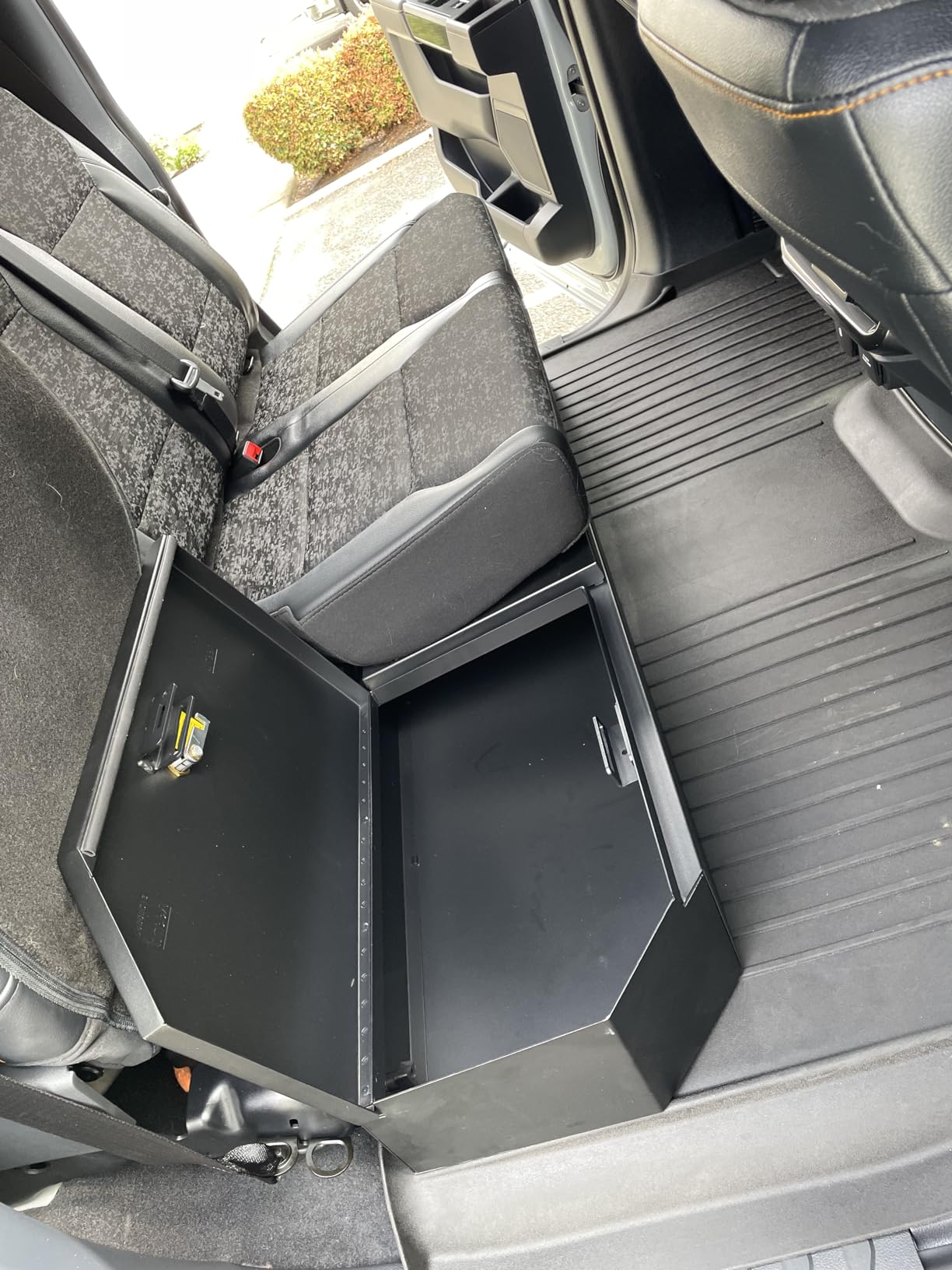 Tuffy Security Products Underseat Lockbox 316-01 2015-2026 Ford F-Series | Pry-Guard locking system, 10-tumbler double-bitted lock, no-drill install using factory mounting points, Black finish customer photo 1