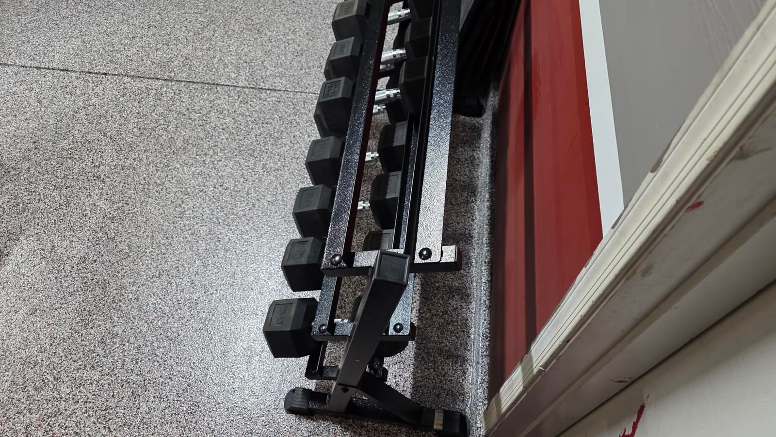 CAP 2-Tier & 3-Tier Dumbbell Rack for Home Gym, Heavy-Duty Steel Weight Storage Rack for Hex Dumbbells, Holds 5-35lb 5-50lb 5-75lb Dumbbell Pairs, Multiple Sizes & Capacities customer photo 1