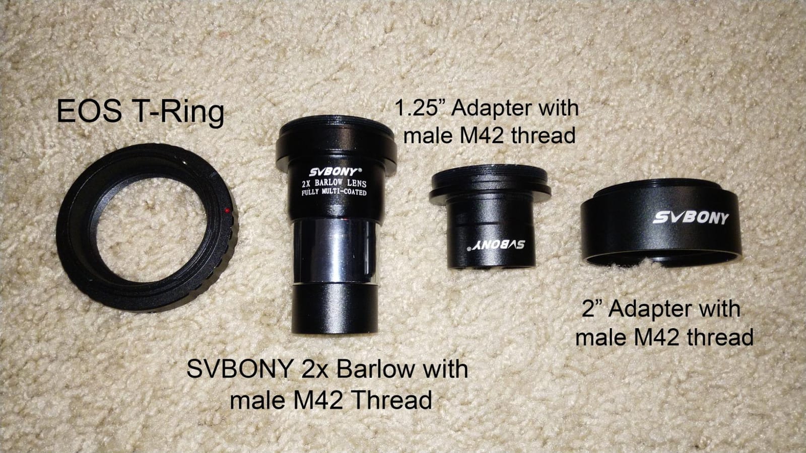 SVBONY T2 T Ring Camera, 1.25