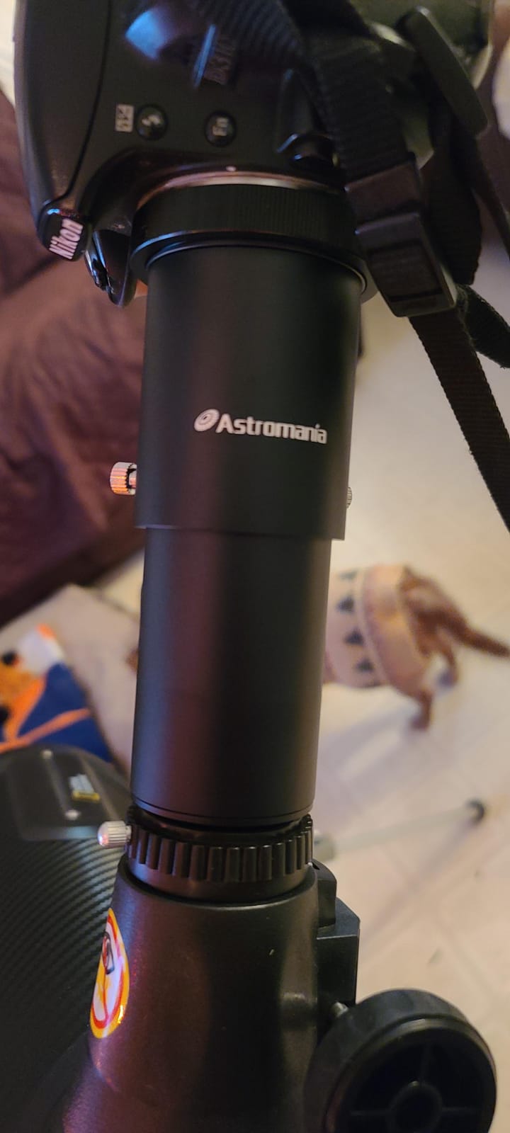 Astromania Telescope Photo Adapter Extendable Camera Adapter with T Adapter | For Prime-Focus & Eyepiece-Projection, Fit Canon Nikon SLR Camera Astrophotography, For 1.25