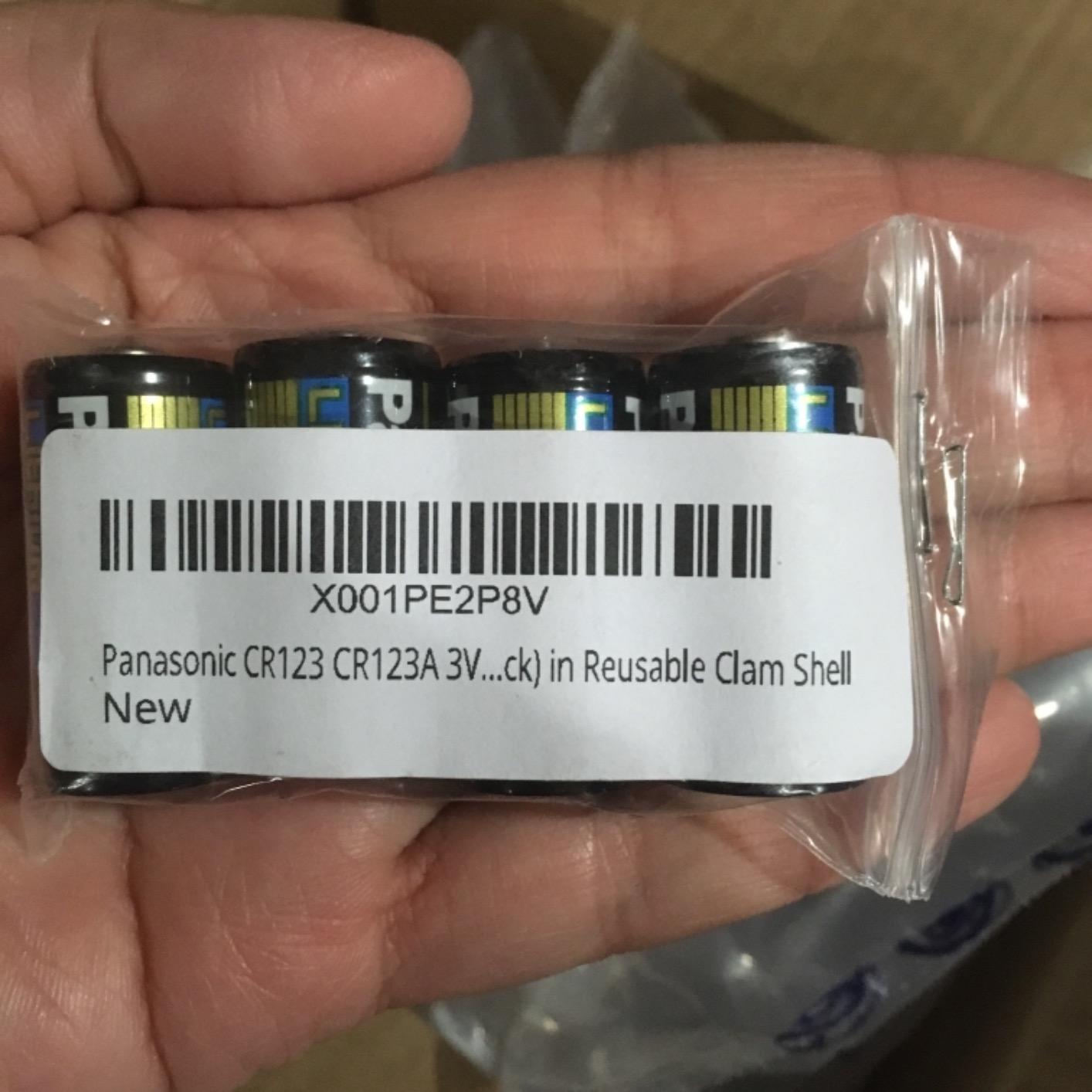 Panasonic CR123A Lithium 3V Photo Lithium Batteries (4 Pack) customer photo 2
