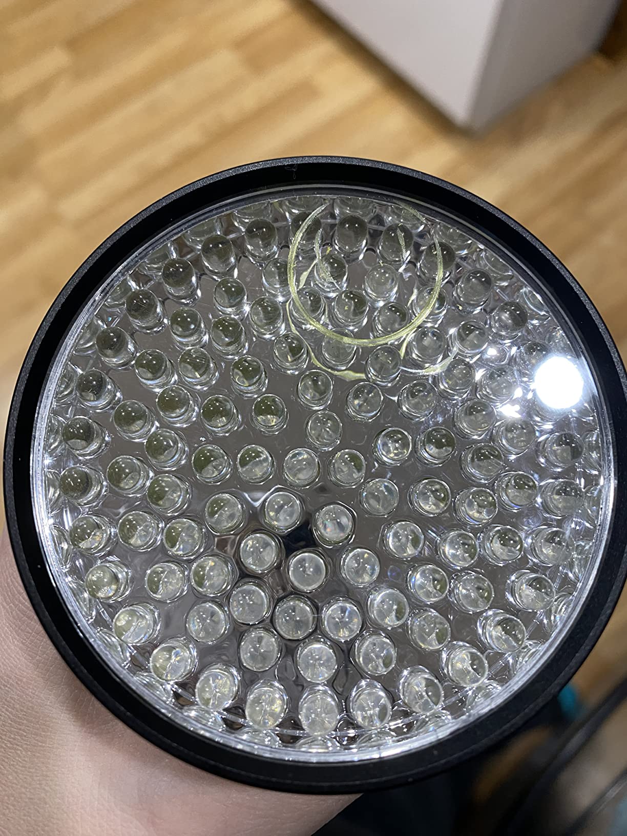 Kobra UV Black Light Flashlight 395nm - 100 LED Portable UV Light & Black Light for Pet Urine Detection - Home or Hotel Bed Bugs, Leaks & Counterfeit Money Inspection - 18W, (Black) customer photo 1